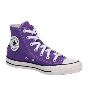Converse Purple and White High-Tops